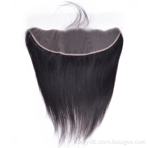 Best Quality Hair Vendors Raw Mink Brazilian 100% Human Hair HD Lace Frontal Straight